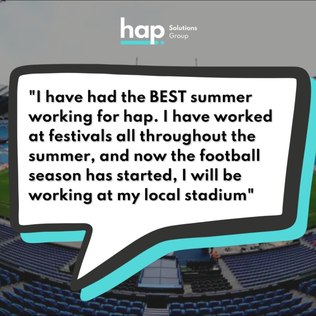 hapStaff's tweet photo. We love receiving fantastic feedback like this! #Team #Appreciation #Opportunties #Work #Hiring #Eventwork https://t.co/n1EyAVavqB