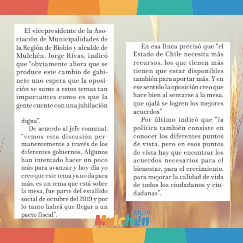 Tras el cambio de gabinete se espera que, tanto el oficialismo como la oposición, logren acuerdos en torno al “Pacto Fiscal”, para que nuestro Estado logre apoyar a las familias más vulnerables del país, en educación, salud, seguridad, descentralización, desarrollo y tantos otros