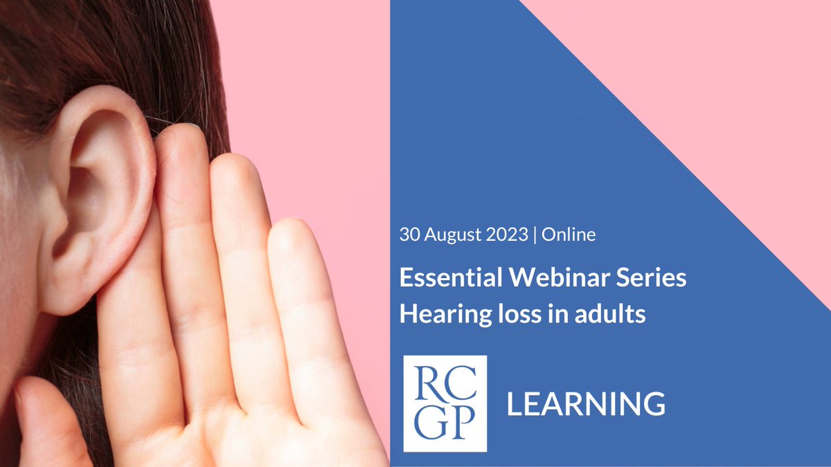 EWS | ENT Update: Hearing loss in adults
30 August 2023
This webinar on sensorineural hearing loss in adults will aim to provide a clear structure for assessing and managing this presentation in Primary Care.
tinyurl.com/4jxx7j88