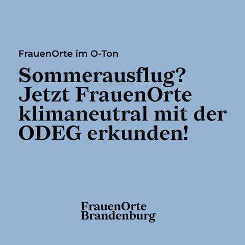 FPR_Brandenburg's tweet photo. #FrauenOrteFreitag: FrauenOrte goes O-Ton! Schaut auf Eurer nächsten Fahrt in der ODEG gerne mal ins Fahrgäst*innen-Magazin und nutzt die Bahn für einen FrauenOrte-Sommerausflug! https://t.co/Phxn838CZn