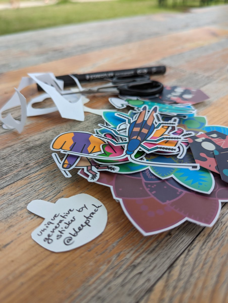 bleeptrack (@bleeptrack) on Twitter photo A batch of unique generative art stickers appeared at @milliways2342 's sticker box
<a href="/c3stoc/">CCC Sticker Operation Center</a> A batch of unique generative art stickers appeared at @milliways2342 's sticker box
<a href="/c3stoc/">CCC Sticker Operation Center</a>