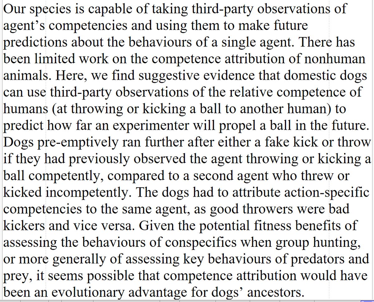 DegenRolf's tweet photo. Dogs can memorize the motor skills of individual humans and preemptively adjust their own behaviour accordingly. https://t.co/YiRUqDVRsG https://t.co/5g3MVkkYJg