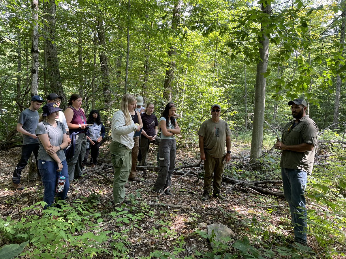 Great day yesterday hosting @westernuniversity and other university biology students for a tour of sustainable forest management <a href="/algonquin_pp/">Algonquin Provincial Park</a> 🌲🦎