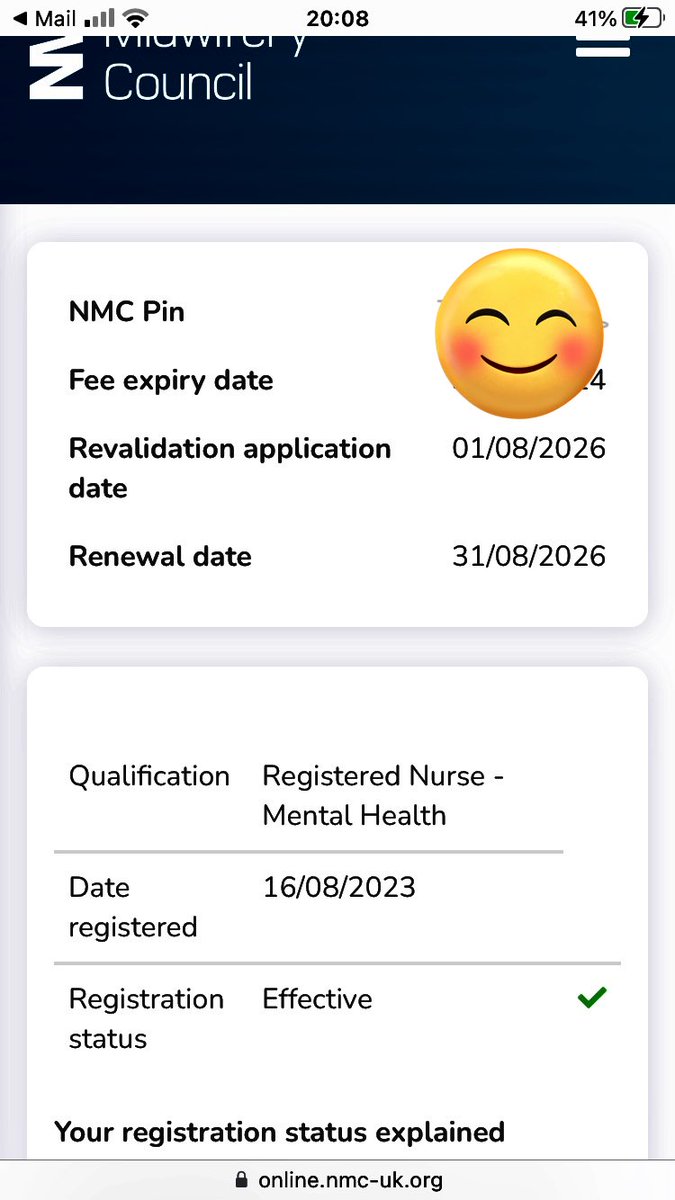 Slightly surreal to finally be at the end of this process. BSc ✅ Apprenticeship ✅ NMC registration and pin ✅. All in time to start my new post as a NQN next week. What a three years it’s been 😅. Feel as though it’s not all sunk in yet. So proud of all my #punc20