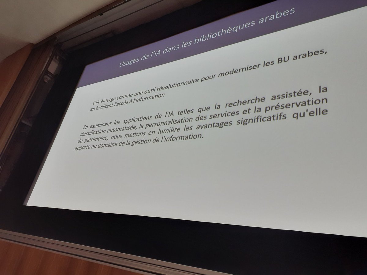 BenoitSoubeyran's tweet photo. "Intelligence artificielle : pour des bu innovantes" par Hanae Lrhoul et Rania Shaarawy #aifbd2023 https://t.co/RCs5L9yUf5