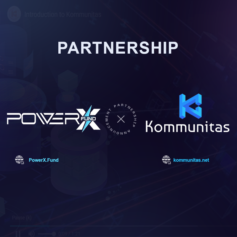 We are thrilled to unveil a groundbreaking partnership between PowerX Fund and @Kommunitas1.

Marking a significant milestone to dive into the exciting world of Web3.

#Defi #Crowdfunding #Web3 #Partnership #Collaboration #BTC #MATIC #launch #launchpad #web3