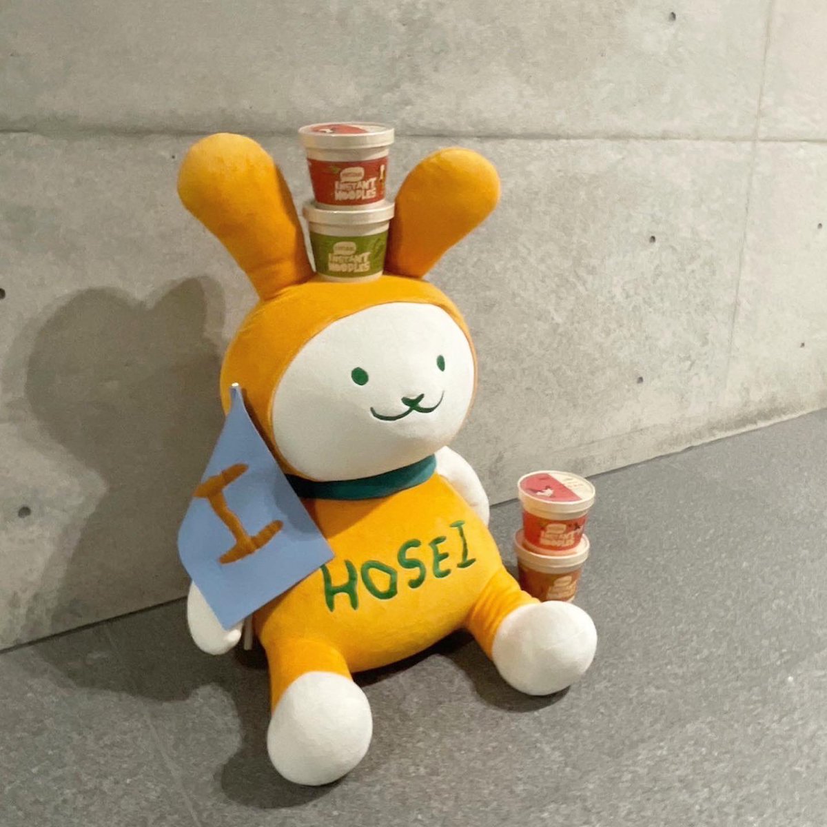 Lumlum_hosei's tweet photo. 今日は #法政大学 の #マスコットキャラ、#えこぴょん と写真を撮ってきました🐰🧡
⁡
#lumlum に囲まれたえこぴょん、とっても可愛いかったです✨️

私たちのプロフィール画像にもなっているえこぴょん、皆さんご存知でしたか？💭 https://t.co/4MCuQANfVq