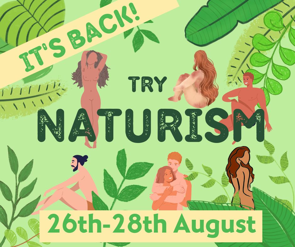 It's Back! Again

After the washout weekend for our last event, <a href="/ESunfolk/">East Midland Sunfolk</a> are hosting another 'Try Naturism' weekend 26th - 28th August 2023.

Please follow the link for more details or send a DM
fb.me/e/1jhUK1OaK

emstrynaturism@gmail.com

#NormaliseNaturism
