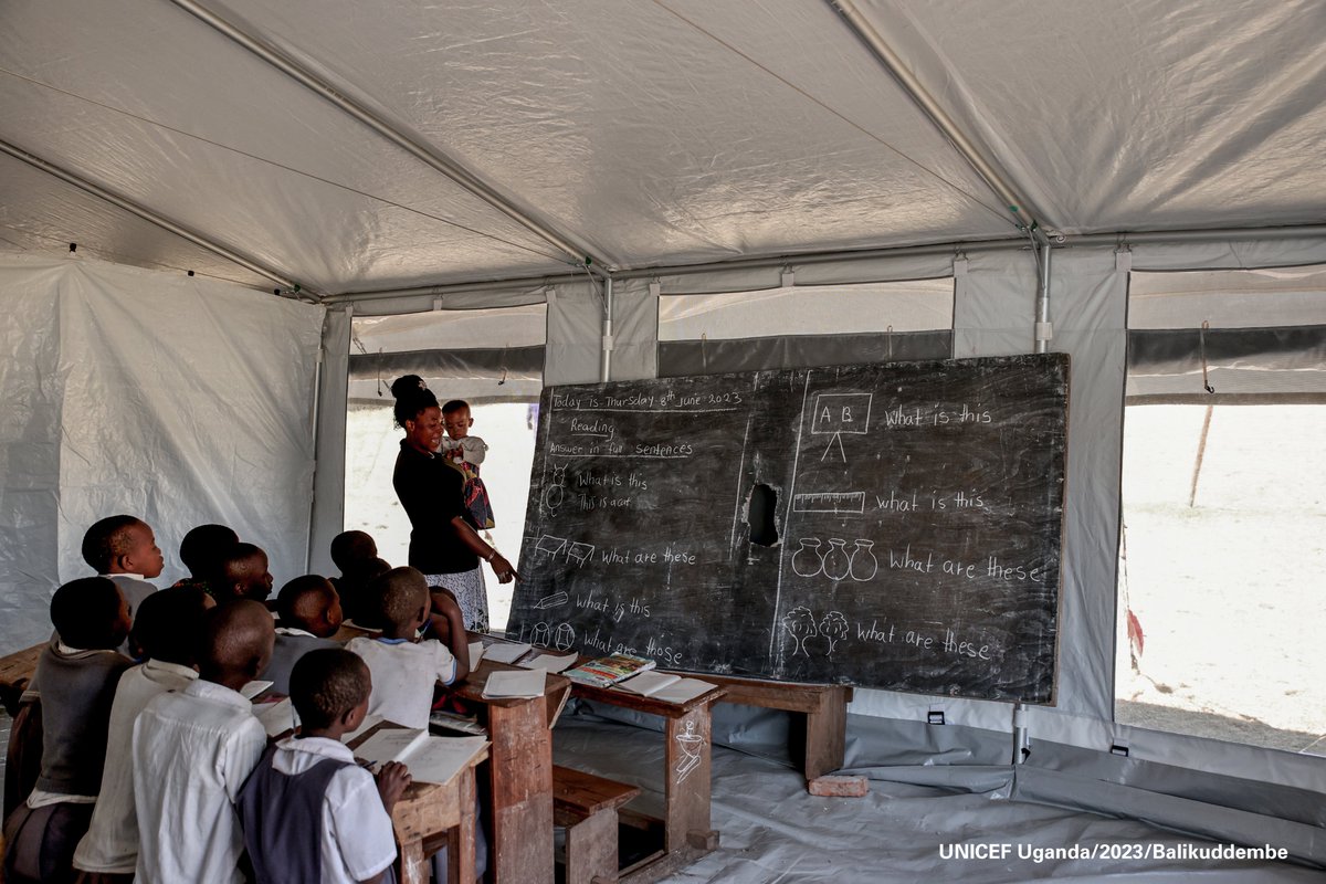 UNICEFUganda's tweet photo. When children are educated, the societies in which they live become more productive and prosperous.

Education is a right #ForEveryChild!

We call upon @GovUganda, partners, and all stakeholders to #InvestInUGchildren and accelerate efforts for quality and equitable education. https://t.co/nLPBpy2TWF