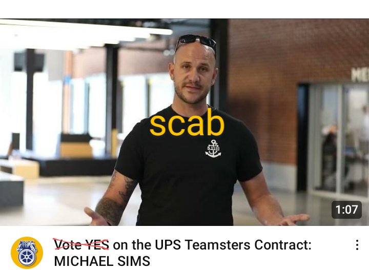 BrJoeBalkis's tweet photo. #2023TeamstersupsContractCampaign #Teamsters #ups
#VoteNo on the #upsContract &amp; #organize the vote no. How much did they pay those #scabs to make the videos?
That being said 1 thing we can do is make vote no videos &amp; share on socials &amp; with co-workers
Contact me to organize https://t.co/DaiVC5WSGr