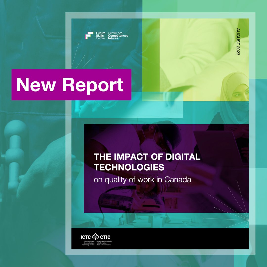 fsc_ccf_en's tweet photo. From #AI to remote work, learn about the ways #tech shapes job roles, creates opportunities for meaningful work and is changing employment relationships.
Read our report with @ICTC_CTIC and explore the interplay of technology and #QualityOfWork in Canada.
https://t.co/ooDDNaHAbD https://t.co/t97JyUPxe9