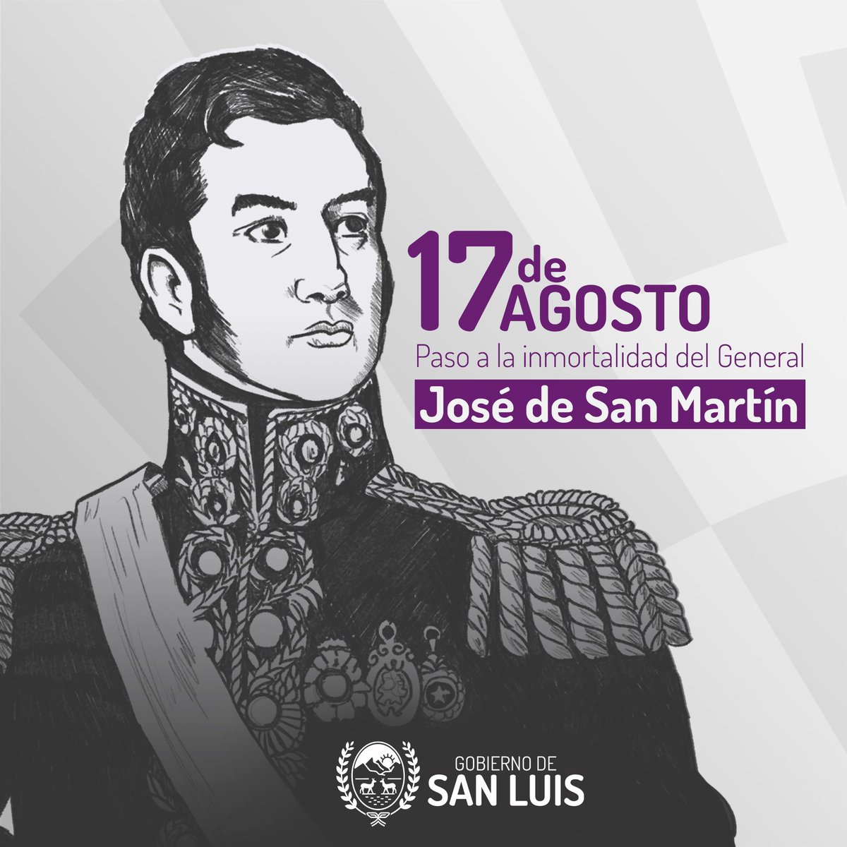 Ante un nuevo aniversario del fallecimiento del 𝗚𝗲𝗻𝗲𝗿𝗮𝗹 𝗝𝗼𝘀𝗲́ 𝗱𝗲 𝗦𝗮𝗻 𝗠𝗮𝗿𝘁𝗶́𝗻, conmemoramos la figura de uno de los máximos líderes de nuestra Patria. 🇦🇷
#SanLuisNosUne💙