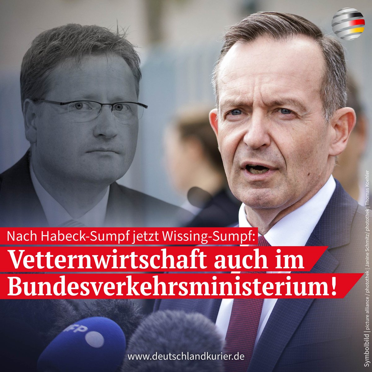 Nach Bundeswirtschaftsminister Robert Habeck („Grüne“) sieht sich jetzt auch #Bundesverkehrsminister #VolkerWissing (#FDP) mit Vorwürfen der Vetternwirtschaft in seinem #Ressort konfrontiert:

deutschlandkurier.de/2023/08/nach-h…