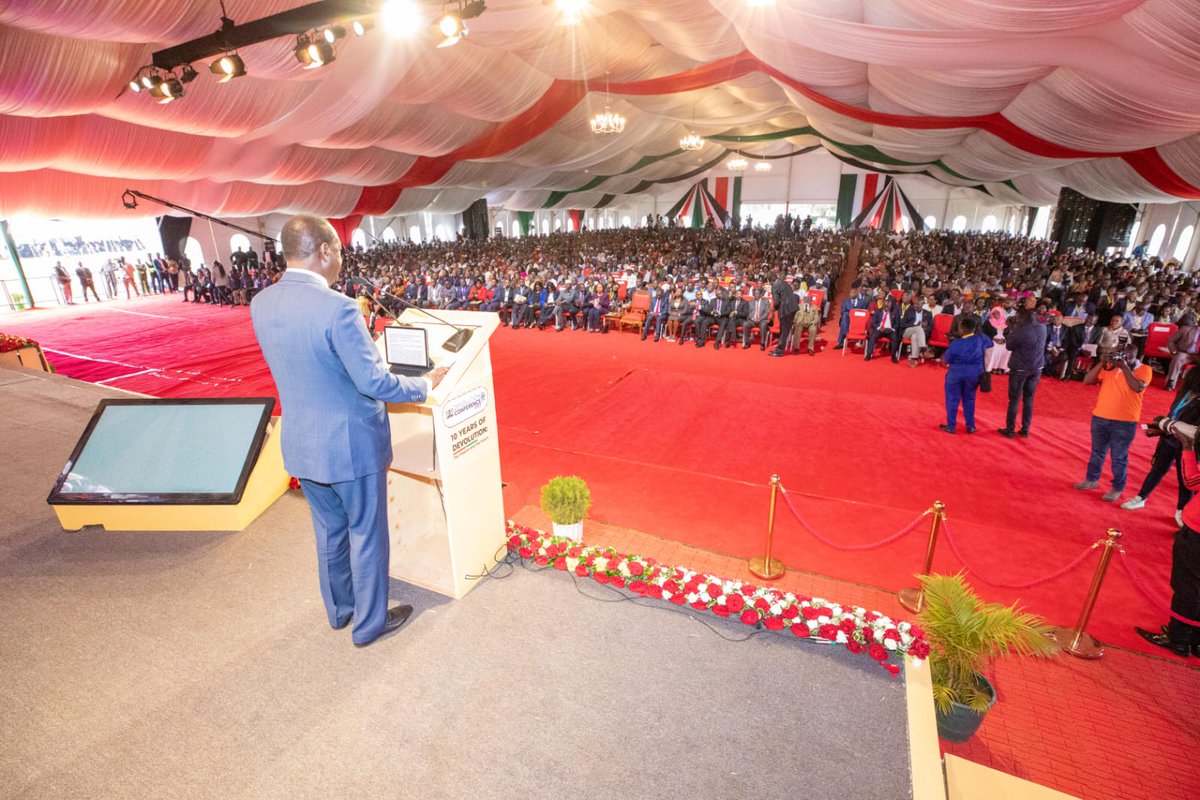 Akbas_Media's tweet photo. Azimio Leader Raila Odinga giving a keynote speech during the Devolution Conference in Eldoret. https://t.co/O2fo5SGHr2