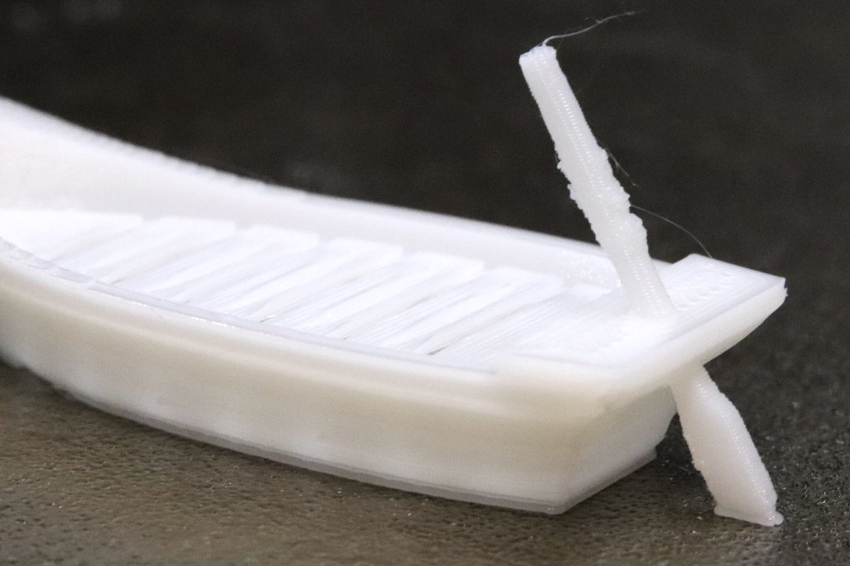 TOSAN621429231's tweet image. 最近よく見かける wasen benchy
余ってるplaでやってみた

#Snapmaker2 A150
#esun pla+ ホワイト
 
オール以外は良さげ