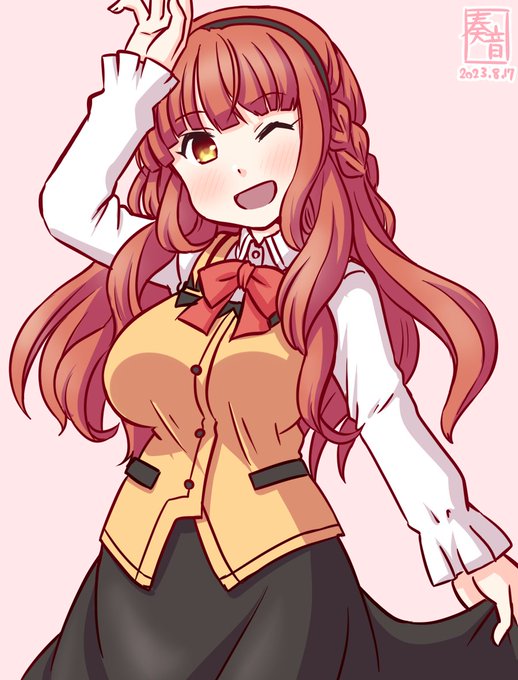 「朝はストロープワッフルでいい? 
 コーヒーと一緒に、どーぞ!」

#艦これ版真剣お絵描き60分一本勝負_20230817
#デ・ロイテル 