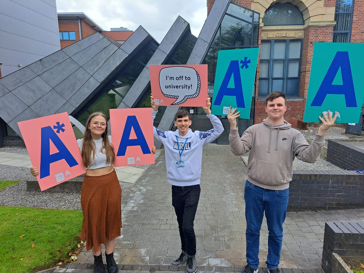 ashtonsixthform's tweet photo. Hannah, Sam and Ben are all off to university to study Maths! 

Hannah is off to @durham_uni, Ben to @UniOfYork and Sam is going to @UniofNottingham! Well Done all 👏🎉 https://t.co/UQSpxqSINA