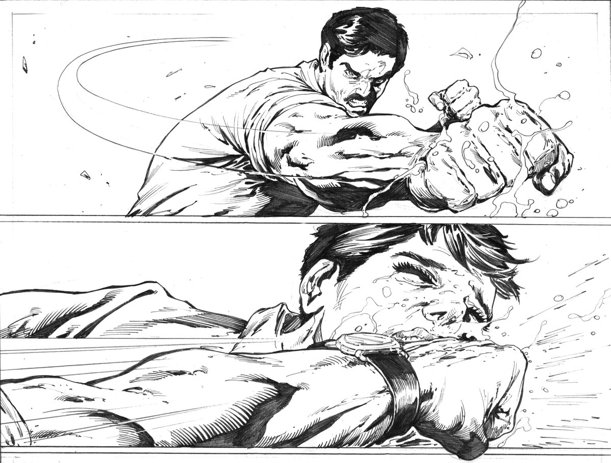 HolyCowEnt's tweet photo. Here's some goodness from Asuran Vol. 3: Weapons of Mass Extinction #trilogy by @BijoyRaveendran &amp; @gauravsketches 

Just look at those lines! :D

Releasing in 2024.

#Desh #thelastasuran #hcverse #ncbd #mma #lineart #holycowentertainment #indiansuperheroes #indiancomicbooks https://t.co/vQ16sfos7O
