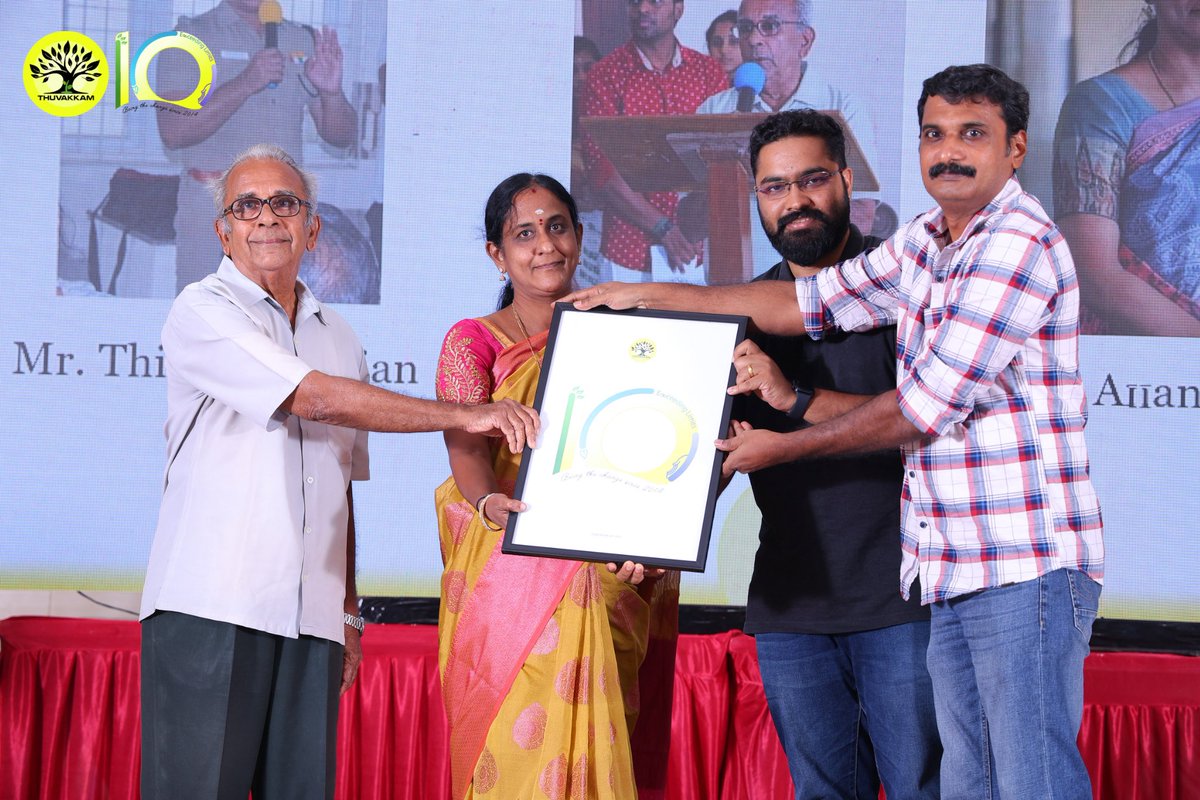 Thuvakkam's tweet photo. On our Thuvakkam foundation day, we officially released the logo for our 10th year. The event was graced by the presence of Dr.Sekhar Raghavan, Rain Man of Chennai in the presence of Dr. Anandapriya, Vice Principal of Patrician College and Mr.Guna and Mr.Raghav former members. https://t.co/1JSM2hqi0q