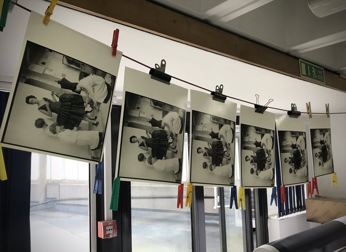 6 Henry Grants hanging out to dry on the line for Fashion City #museumoflondon,#fashioncity,#darkroom,#analoguephotgraphy