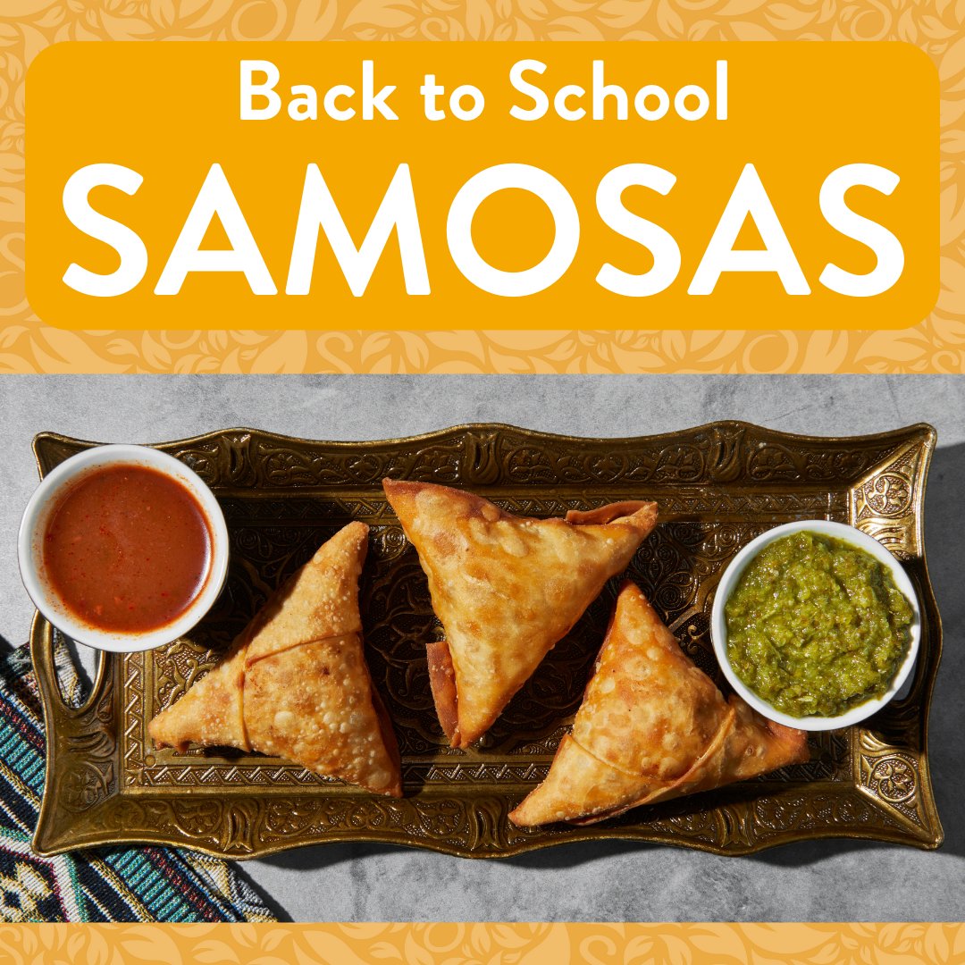 Next week is BACK TO SCHOOL. Are you stocked up with the right snacks?

We're running in-store discount on Samosas at Salem's Market right now! Come on down and stock up on some after-school favorites!
