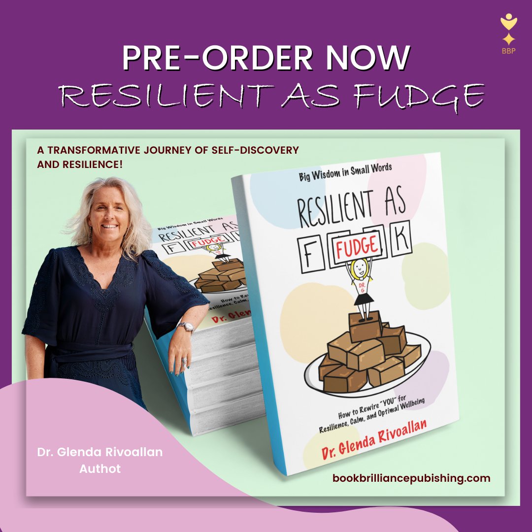 #Preorder Your Path to #Resilience!

Ready to rewrite your #wellbeing story? Secure your copy of #ResilientAsFUDGE by Dr. <a href="/RivoallanGlenda/">Glenda Rivoallan</a>! 

Be among the first to embark on a transformative journey. Dive into a year-long exploration of resilience, positivity and personal growth.