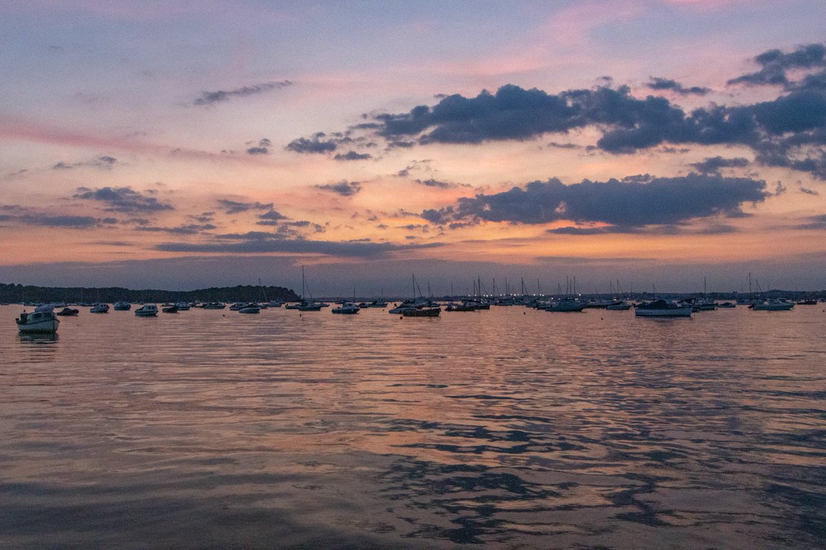 Data_BirdMan's tweet image. Sandbanks at sunset.
