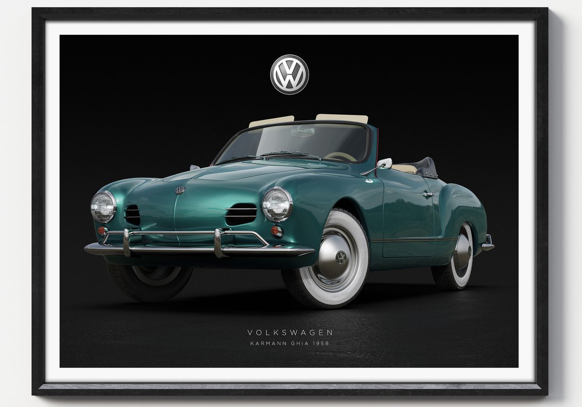 Querkee_'s tweet photo. #DailyDriver #Throwbacksday 1958 VW Karmann Ghia. Every day we’ll be posting a new car render on our Instagram and Twitter feeds. Each print will be available to purchase on our site, and each day is themed. #VWKarmann #Karmann #KarmannGhia #Volkswagen https://t.co/9EfJhpP3r0 https://t.co/UaXOgo8ewz