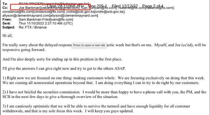intel_jakal's tweet photo. The definition of irony.
The email address used by Joe Bankman for #FTX business (other than when he nicked...I mean was gifted the $10m). 
the only other 'event/document' that I found the email related to was when he authored a paper on #offshoretaxevasion  

#daddybankman https://t.co/wYQxbymZol