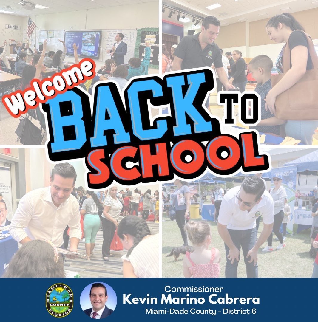 AmbCabrera's tweet photo. 📚 Wishing all students, teachers, and staff a fantastic and successful #BackToSchoolDay!

#FlaPol #DadeFirst https://t.co/sUJfJpiW7v