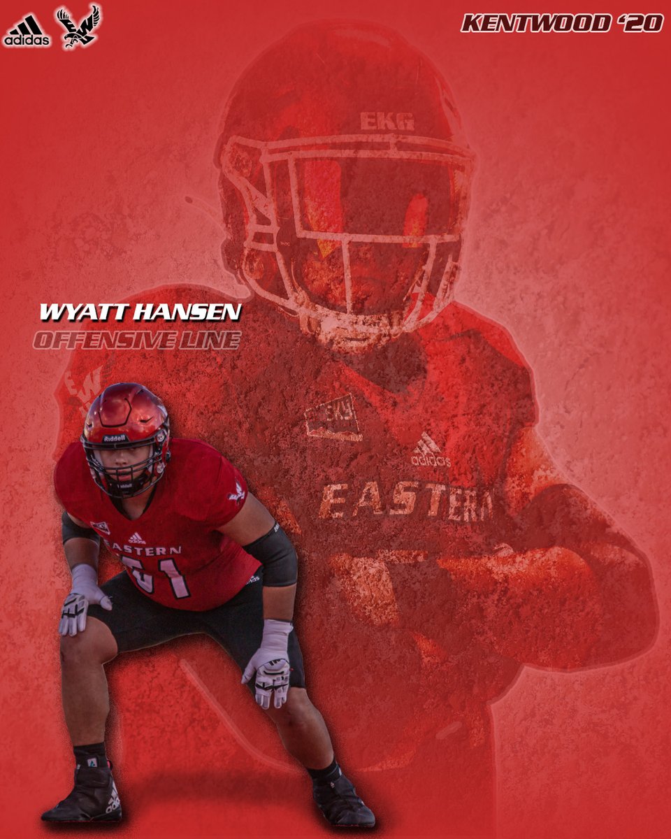 EWUFBRecruiting's tweet photo. 🚨Player spotlight🚨
Wyatt Hansen - Junior OT from @KDubFootball .
Who will be the next WA lineman to dominate the trenches?              
#BuildTheNest25 #EKG #GoEags https://t.co/6e9EeWLiun