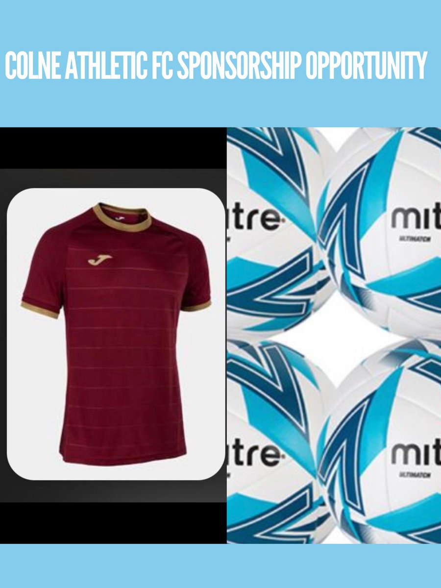 ColneAthletic's tweet photo. We’re on the look out for some additional sponsorship for the club and are reaching out to offer the opportunity to sponsor our new away kit, to sponsor the match day ball, or to sponsor individual players.  If anyone interested, please drop us a DM #UTA https://t.co/eHSskehYvc
