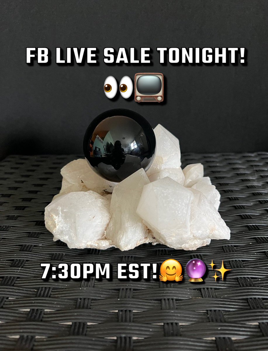 DruzyDazed's tweet photo. We’ll be live tonight at 7:30pm est! Super deals &amp; there will be a fun giveaway!👀📺🤗🔮✨ Link below!⬇️
https://t.co/sXw1KD7s6d
#crystals #crystalsale #crystalsales #crystallivesale #crystallove #crystallivesales #crystalshop https://t.co/lf08U4u2Cq