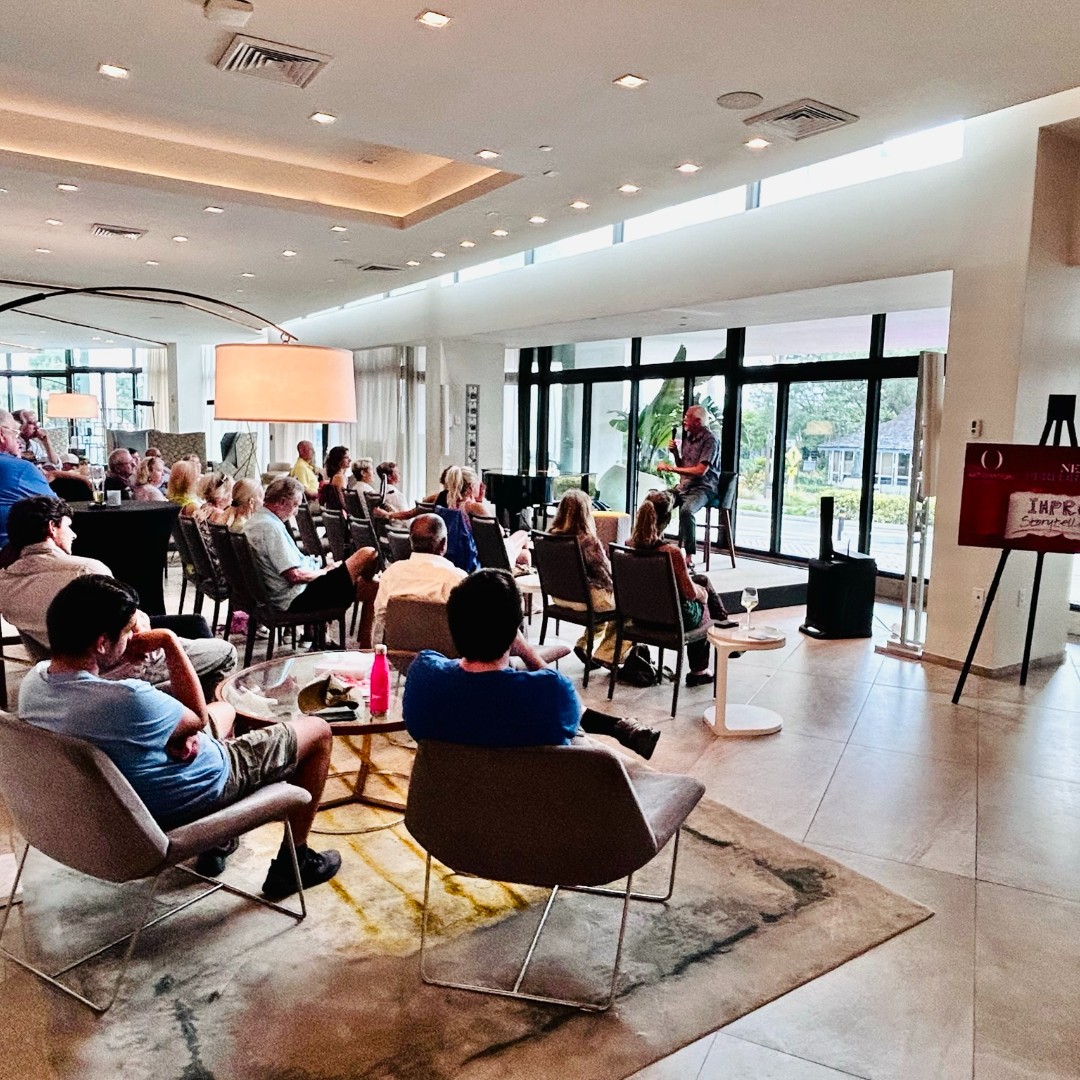 Beat the heat and join in the creativity inside the air-conditioned lobby at Art Ovation! 

Visit the online events calendar to buy tickets or RSVP: artovationhotel.com/events