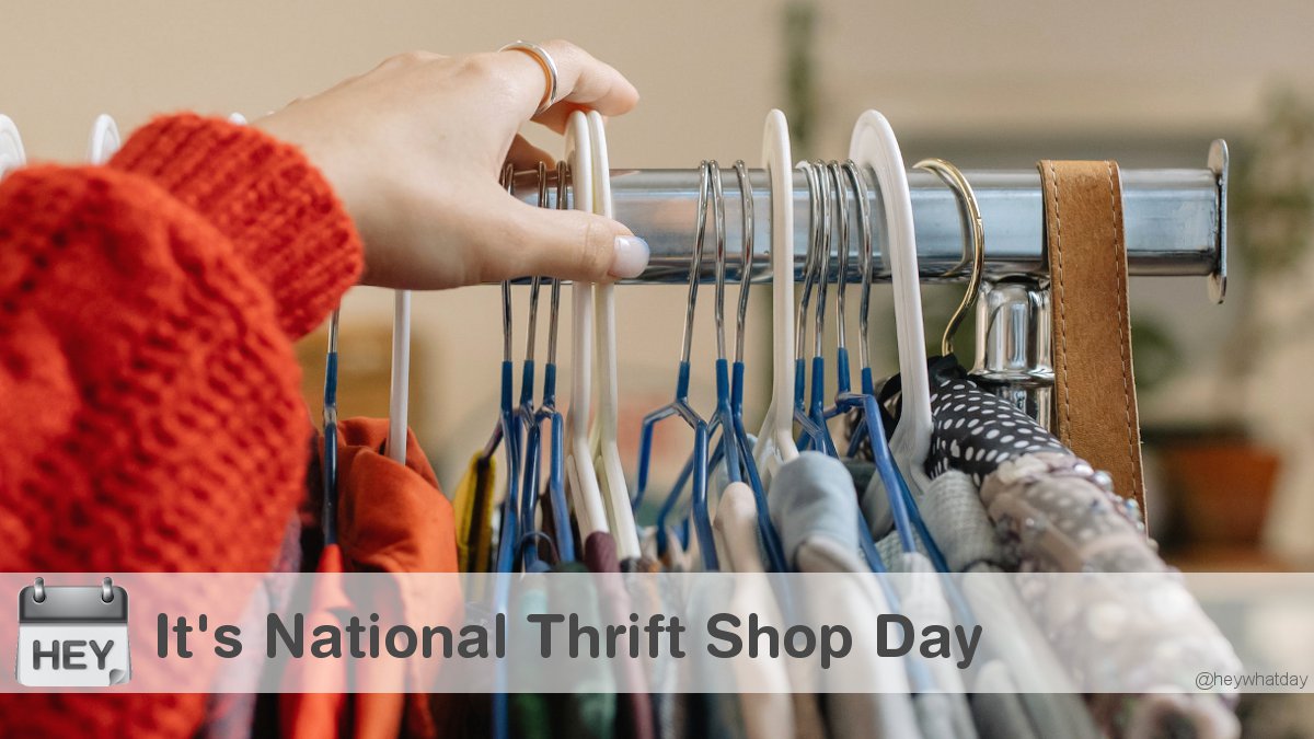 It's National Thrift Shop Day! 
#NationalThriftShopDay #Rack #ThriftShopDay