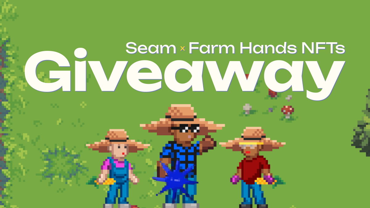 LAUNCH GIVEAWAY x <a href="/FarmHandsNFT/">Farm Hands</a>👩🏻‍🌾🚜🥕

win:
🚜 3 x Farm Hands NFTs
🚜 250 Seam Points (SP)

how to enter:
🥕 follow <a href="/FarmHandsNFT/">Farm Hands</a> 
🥕 follow <a href="/seam_xyz/">seam social</a> 
🥕 RT this tweet

bonus entry: post on seam.so/farmhands Seam wall and reply to this tweet with a photo of your post