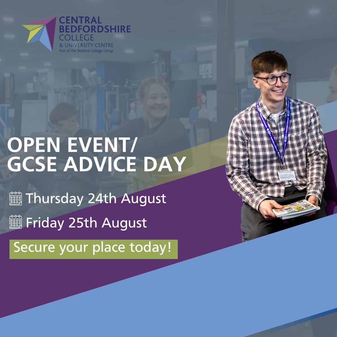 Just one week to go until our Open Event/GCSE Advice Days! Join us next Thursday or Friday to get all your questions answered following your GCSE results. Register your place today at: loom.ly/AbdNSCU