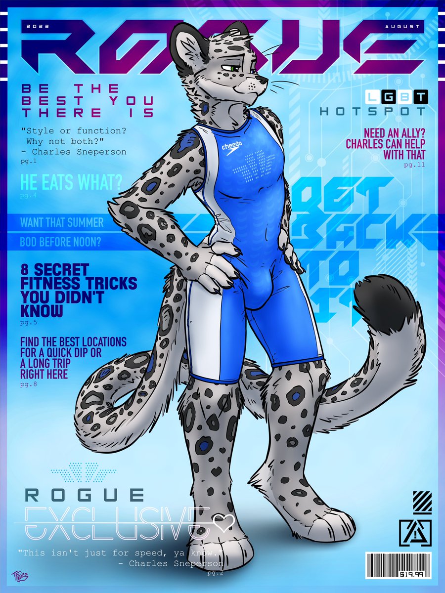 TekkysArtBox's tweet image. I hope y'all like kitties. c;

#RogueMagazine for this month, August! 😍 

(Character: Charles)