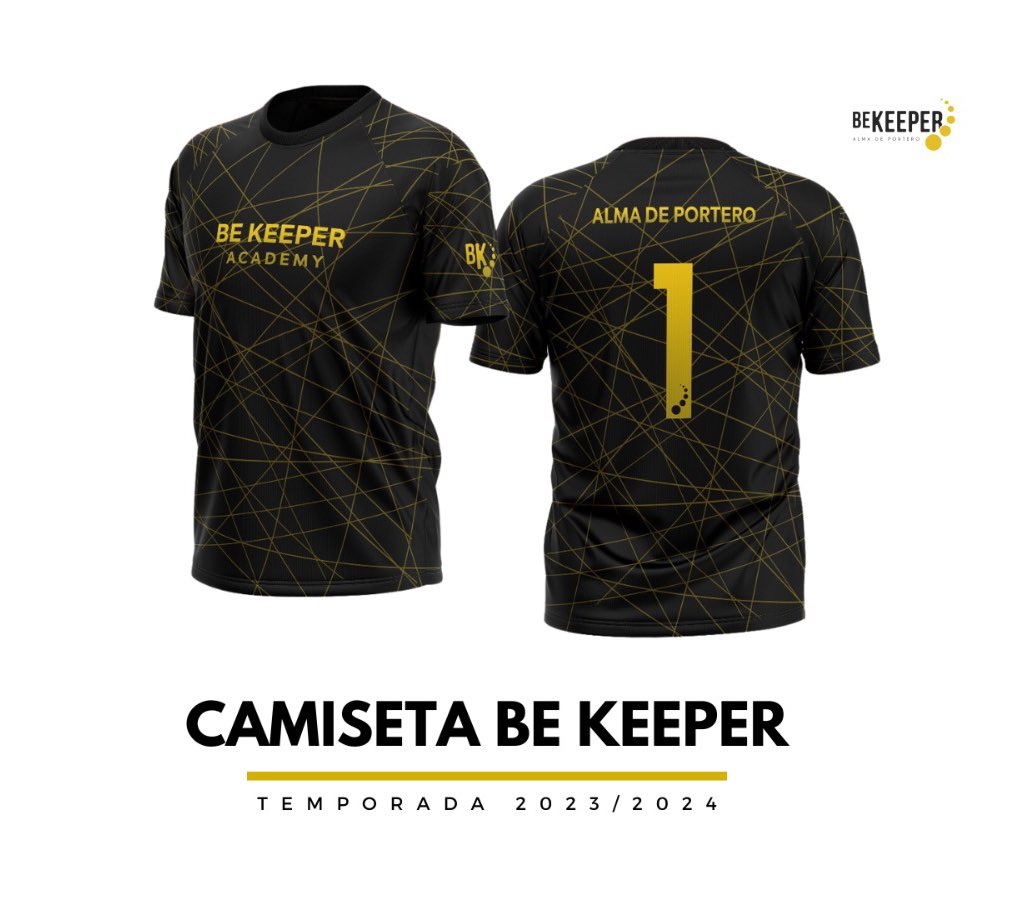 👕🔥 Presentamos la nueva joya de la corona: la camiseta Be Keeper Academy para la temporada 2023/2024. 💪⚽️ Diseñada para los guardianes de la portería que sueñan en grande. ¡Equípate con la excelencia en Be Keeper! ✨🧤👕 

#BeKeeperSeason23 #GuardianesDeLaPortería