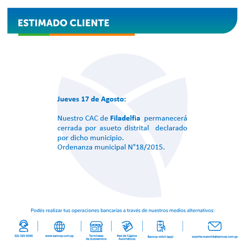 Bancoppy's tweet photo. Estimado cliente: https://t.co/CzOkUKPcyT