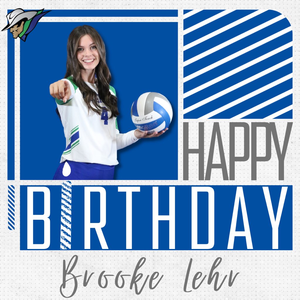 Help us in wishing Freshman outside hitter, Brooke Lehr a happy birthday 🎊 We hope you have the best day 💙 🤠