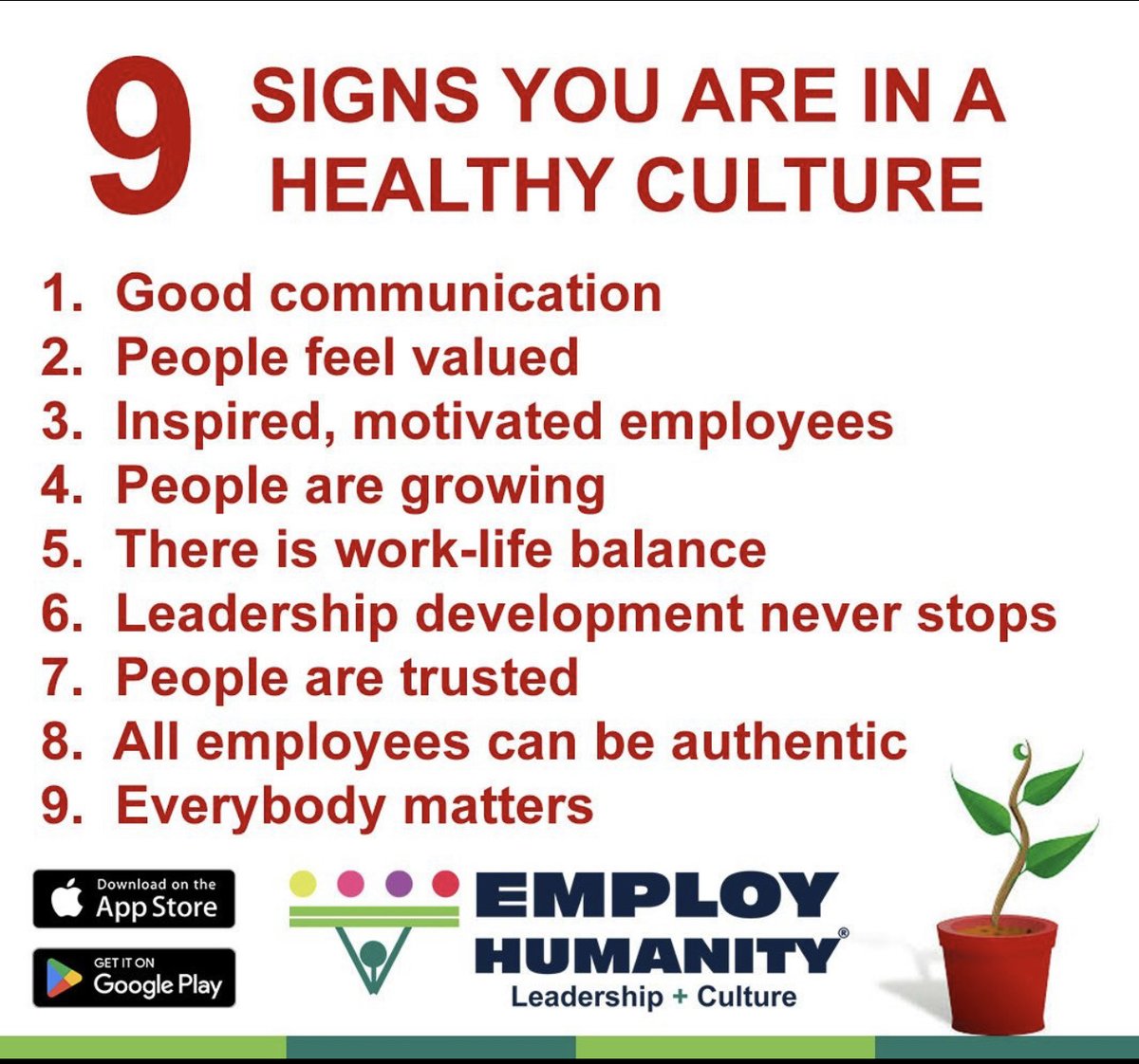 Thriving in a healthy work culture is like being part of a winning team! It boosts creativity, productivity, and overall happiness. Remember to prioritize self-care, foster positive communication, and celebrate achievements. #LeadershipDevelopment #LeadWithHeart