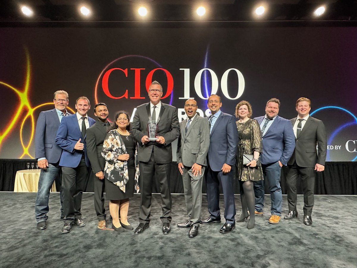 #Teamwork makes the #Dreamwork. It was awesome celebrating @Generac #PowerINSIGHTS #CIO100 award last night. An innovative invention of #IoT data and #ArtificialIntelligence that is bringing tremendous value to the business and our customers #GeneracProud