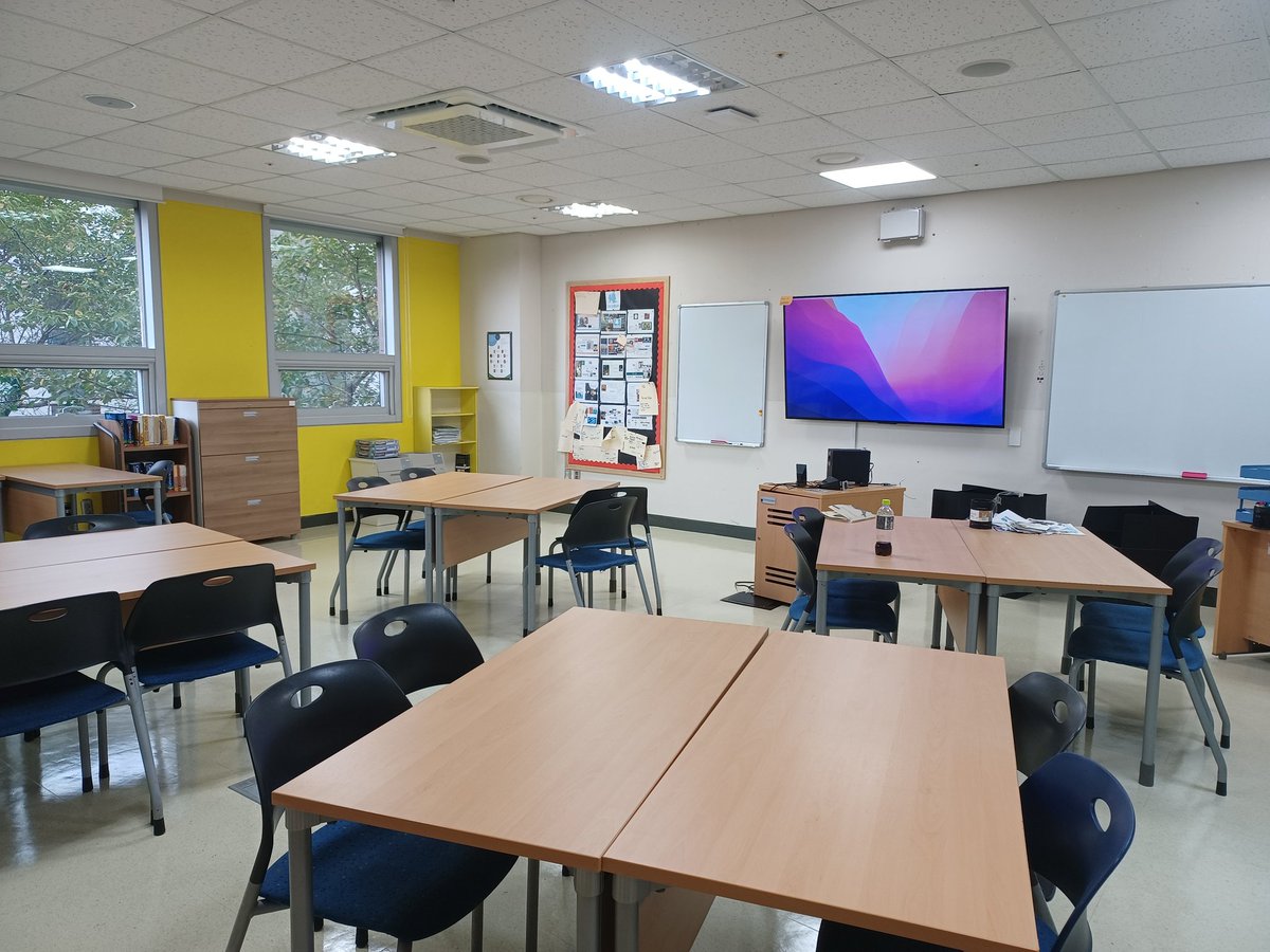 Spent a couple of hours clearing out my new classroom today. Got a few things that need to be taken away or added, but pretty much good to go. Inset begins Monday!