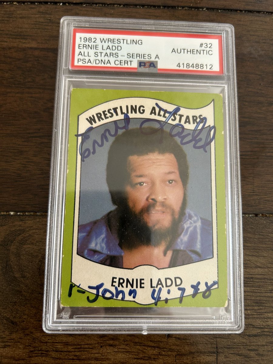 Not too many can say they own Ladd Wrestling All Stars auto. #1982WrestlingAllStars