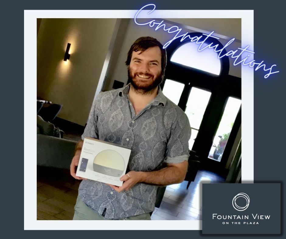 FountainViewPl's tweet photo. Another big Congratulations to Matthew! the lucky winner of a hatch, from our July "Spin &amp; Win" special! #FountainViewOnThePlaza #ApartmentLiving #CountryClubplaza #KansasCity #Hatch #Winner #Prize #apartments.com #Zillow #ApartmentList https://t.co/QVIiTvWnbg