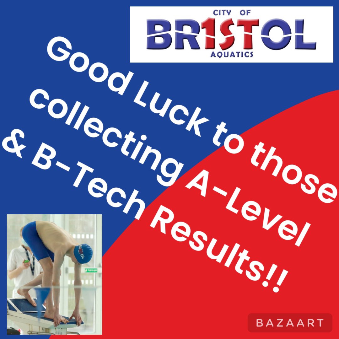BristolAquatics's tweet image. Good Luck to all at CoB collecting results today!!

We know how hard you all work to pursue the sport you love alongside your studies and we hope your results lead you to the #nextpath that you were looking for!