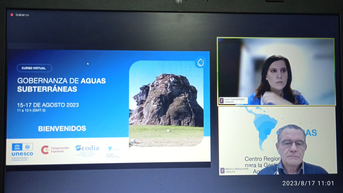 aguiarpatricia7's tweet photo. #Ahora estamos @MGAPUruguay dirección dptal Colonia por comenzar seminario web Gobernanza de Aguas Subterráneas. Hoy abordaje Sistema Acuífero Guaraní @UNESCOmvdo #CeReGAS https://t.co/zbhOMQH2nF