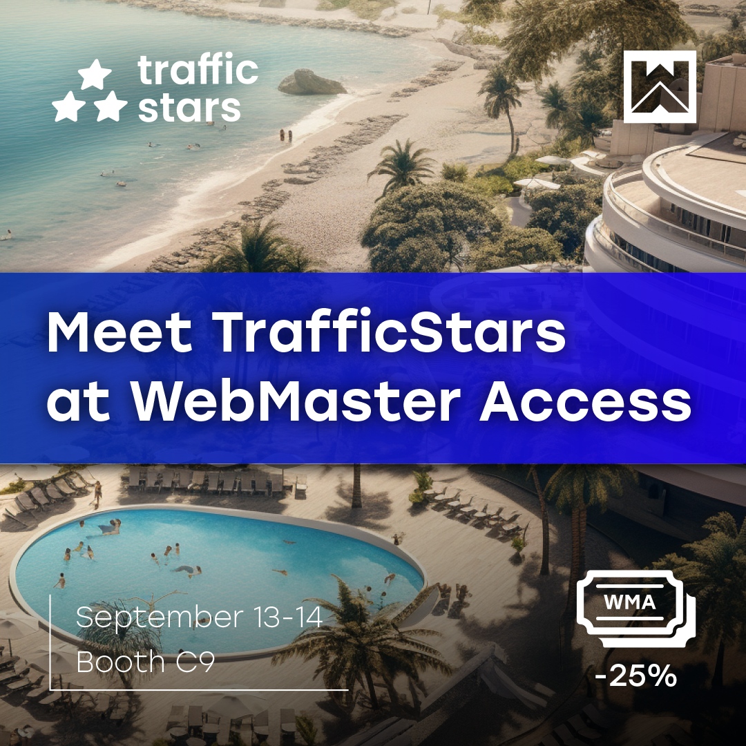 TrafficStars's tweet photo. Meet our team at WebMastter Access conference, which will take place in Limassol, Cyprus on September 12-13
Schedule meetings and come to our booth C9. See you there! ๐
https://t.co/B6kouzMmTv
#WebMasterAccess #Conference #WMA23 #AffiliateMarketing #TrafficStars https://t.co/XpZWCs9FiV