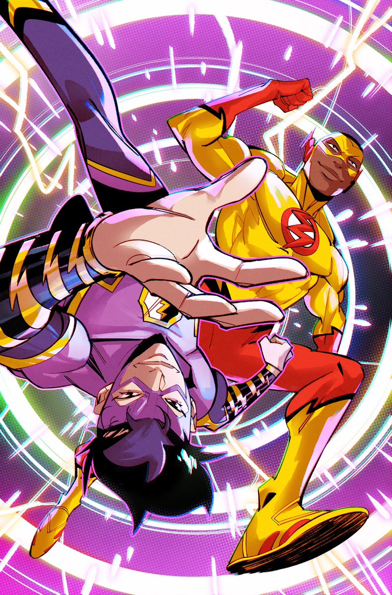 ⚡️HEY!⚡️
The news is out!
I’m joining <a href="/JarrettWilliams/">Jarrett Williams</a> for my very first own <a href="/DCOfficial/">DC</a> miniseries #SPEEDFORCE!
Join us on this new run! (Pun intended)
I can’t wait to stretch their muscles and dynamism to beyond their limits…cya in November!⚡️
Cover colors by <a href="/fxstudiocolor/">Adriano Lucas</a>